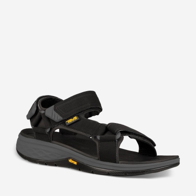 Teva Strata Universal Men's Black Sandals CA59051 Canada Online